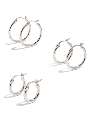 silver earrings, silver jewelry, earring set