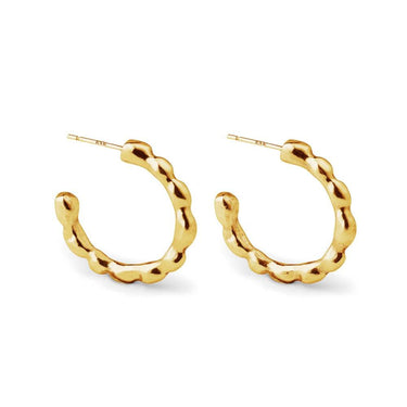 The Recollections Hoops 18ct Gold Vermeil