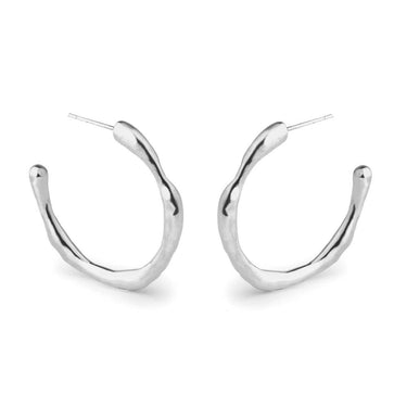 The Large Recollections Hoops Solid Sterling Silver