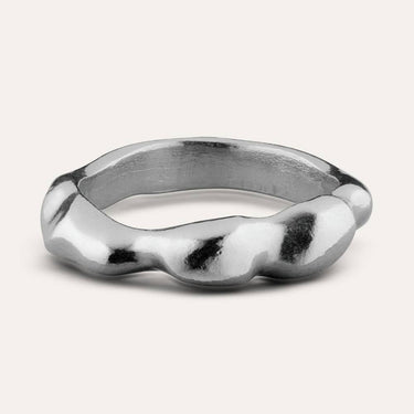 Aimless B Ring Solid Recycled Silver
