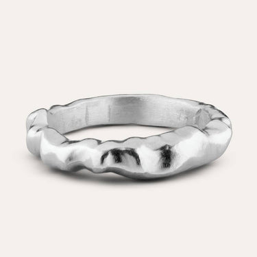 Aimless C Ring Solid Recycled Silver