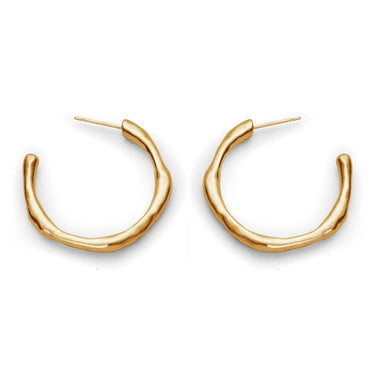 The Large Recollections Hoops 18ct Gold Vermeil