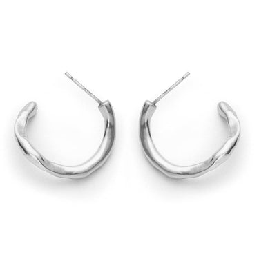 Twisted Hoops Solid Recycled Silver